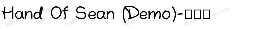 Hand Of Sean (Demo)字体转换